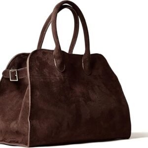Suede Handbag Tote Hobo Bag